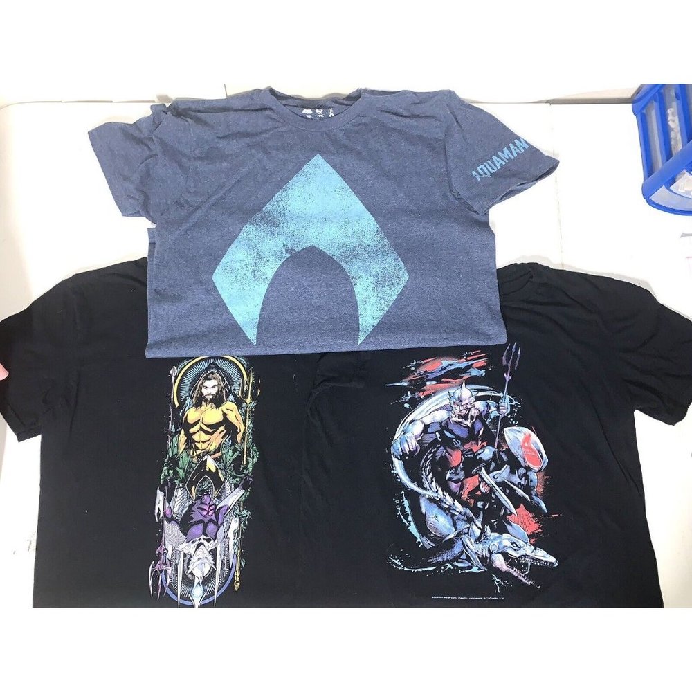 Aquaman DC Comics Adult Medium Lot of 3 Graphic T Shirts